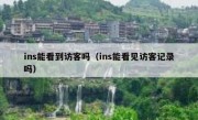 ins能看到访客吗（ins能看见访客记录吗）