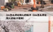 ins怎么评论别人的帖子（ins怎么评论别人的帖子视频）