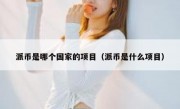 派币是哪个国家的项目（派币是什么项目）