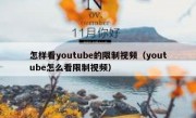怎样看youtube的限制视频（youtube怎么看限制视频）