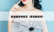 服务器租用租赁（服务器租用）