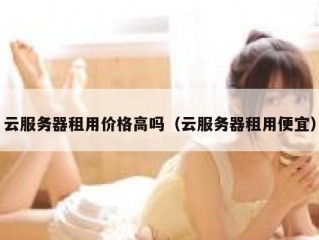 云服务器租用价格高吗（云服务器租用便宜）