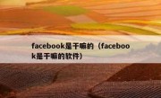 facebook是干嘛的（facebook是干嘛的软件）