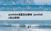 youtube流量怎么赚钱（youtube怎么获利）