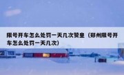 限号开车怎么处罚一天几次赞皇（郑州限号开车怎么处罚一天几次）
