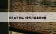 抖音主页粉丝（雷军抖音主页粉丝）