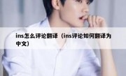 ins怎么评论翻译（ins评论如何翻译为中文）