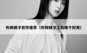 外网梯子软件推荐（外网梯子工具哪个好用）