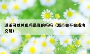 派币可以兑现吗是真的吗吗（派币会不会成功交易）