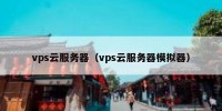 vps云服务器（vps云服务器模拟器）