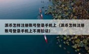 派币怎样注册账号登录手机上（派币怎样注册账号登录手机上不用验证）