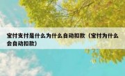 宝付支付是什么为什么自动扣款（宝付为什么会自动扣款）