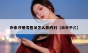 派币注册流程图怎么看的到（派币平台）