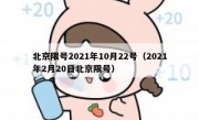 北京限号2021年10月22号（2021年2月20日北京限号）