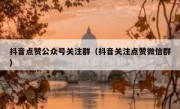 抖音点赞公众号关注群（抖音关注点赞微信群）