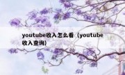 youtube收入怎么看（youtube收入查询）