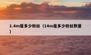 1.4m是多少粉丝（14m是多少粉丝数量）