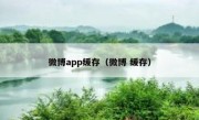 微博app缓存（微博 缓存）
