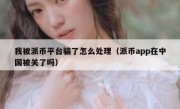 我被派币平台骗了怎么处理（派币app在中国被关了吗）