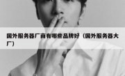 国外服务器厂商有哪些品牌好（国外服务器大厂）