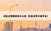 抖音点赞联盟有什么用（抖音点赞卡盟平台）