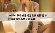 twitter账号被冻结怎么恢复教程（twitter账号冻结了怎么办）
