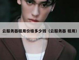 云服务器租用价格多少钱（云服务器 租用）