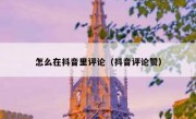 怎么在抖音里评论（抖音评论赞）