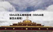 tiktok怎么赚钱提现（tiktok收益怎么提现）