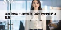 派币审核名字教程视频（派币kyc申请认证教程）