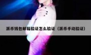 派币钱包邮箱验证怎么验证（派币手动验证）