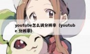 youtube怎么调分辨率（youtube 分辨率）