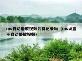 ins自动播放视频会有记录吗（ins设置不自动播放视频）