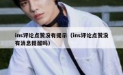 ins评论点赞没有提示（ins评论点赞没有消息提醒吗）