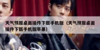 天气预报桌面插件下载手机版（天气预报桌面插件下载手机版苹果）