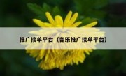 推广接单平台（音乐推广接单平台）
