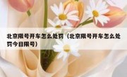 北京限号开车怎么处罚（北京限号开车怎么处罚今日限号）