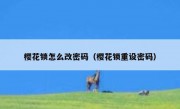 樱花锁怎么改密码（樱花锁重设密码）