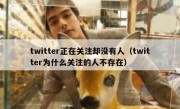 twitter正在关注却没有人（twitter为什么关注的人不存在）