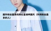 国外粉丝最多的网红是谁啊图片（外网粉丝最多的人）