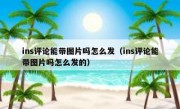 ins评论能带图片吗怎么发（ins评论能带图片吗怎么发的）