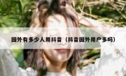 国外有多少人用抖音（抖音国外用户多吗）