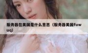 服务器在美国是什么意思（服务器美国fuwuq）