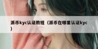 派币kyc认证教程（派币在哪里认证kyc）