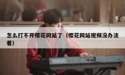 怎么打不开樱花网站了（樱花网站视频没办法看）