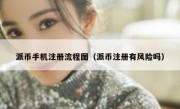 派币手机注册流程图（派币注册有风险吗）