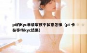 pi的Kyc申请审核中状态怎样（pi 卡在等待kyc结果）