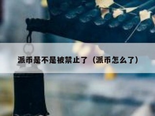 派币是不是被禁止了（派币怎么了）