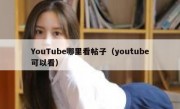 YouTube哪里看帖子（youtube可以看）