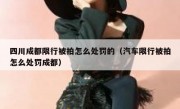 四川成都限行被拍怎么处罚的（汽车限行被拍怎么处罚成都）